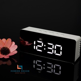 Đồng hồ Led gương để bàn