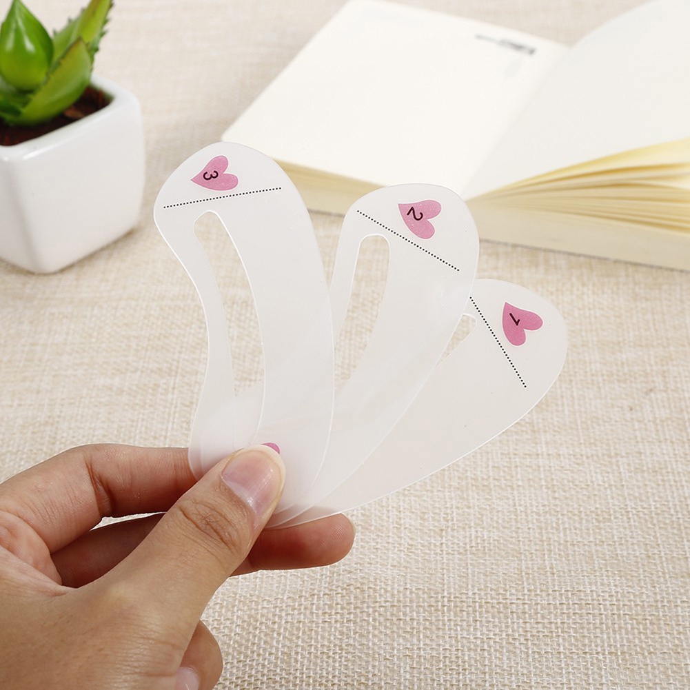 Set 3 khuôn vẽ lông mày có thể tái sử dụng tiện lợi cao cấp
