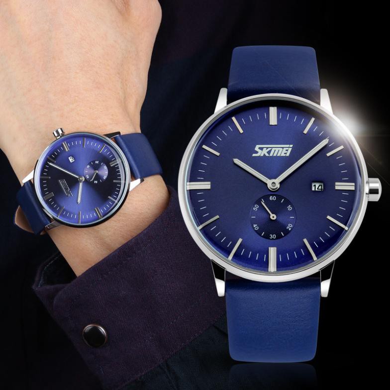ĐỒNG HỒ NAM DÂY DA SKMEI 9083