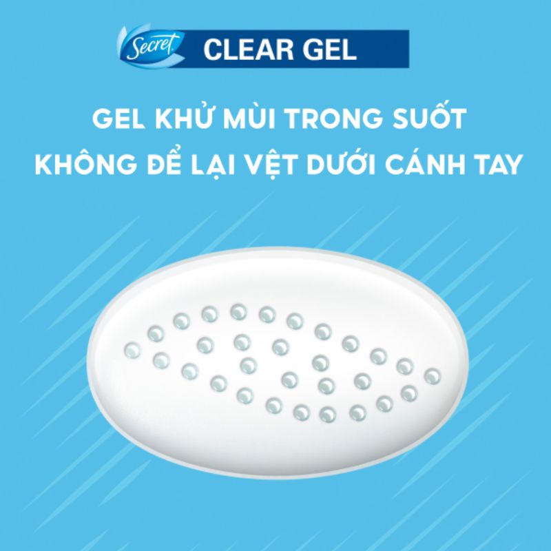 Lăn khử mùi nữ Secret Clear Gel 73g Protecting Powder