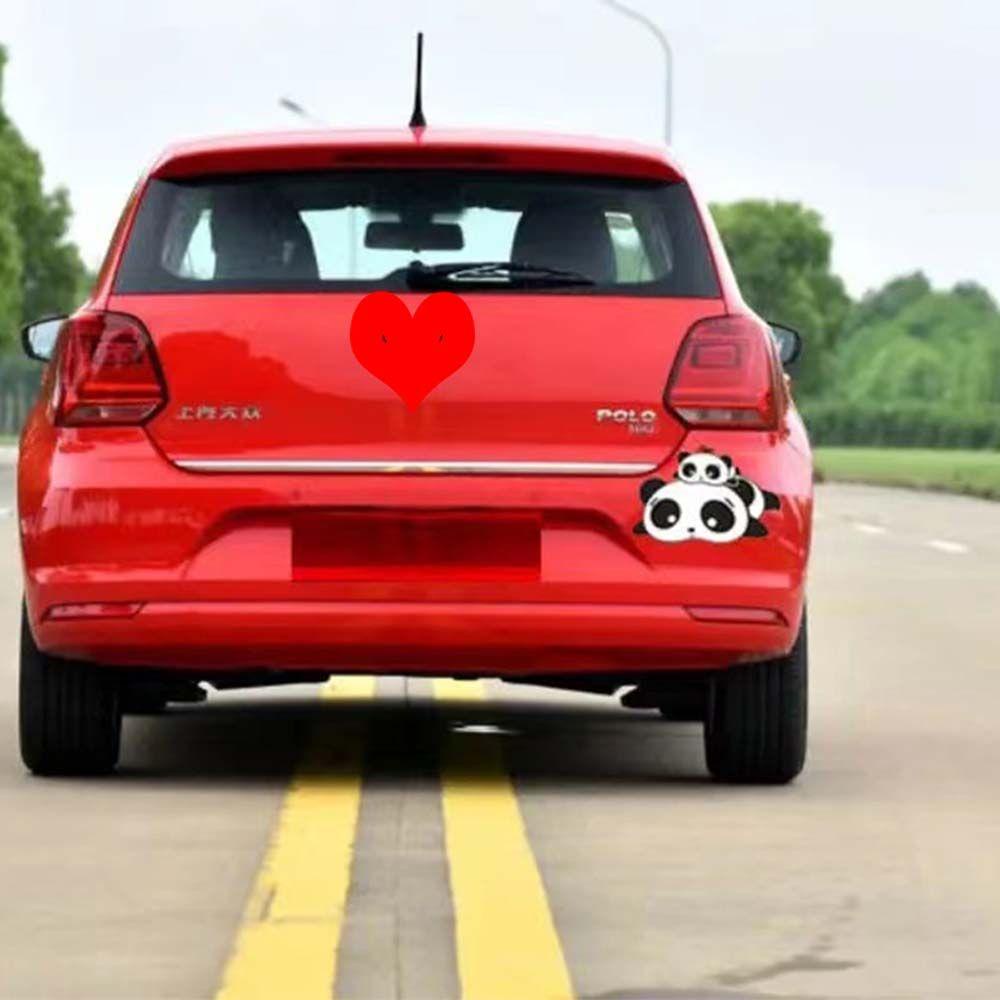 Miếng Dán Hình Gấu Trúc Chống Nước Tự Dính Trang Trí Thân Xe Hơi