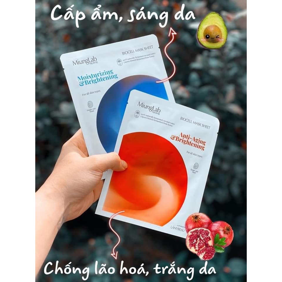 (hộp 7 miếng) Mặt nạ dưỡng da Miung Lab Mask Lány Beau mới