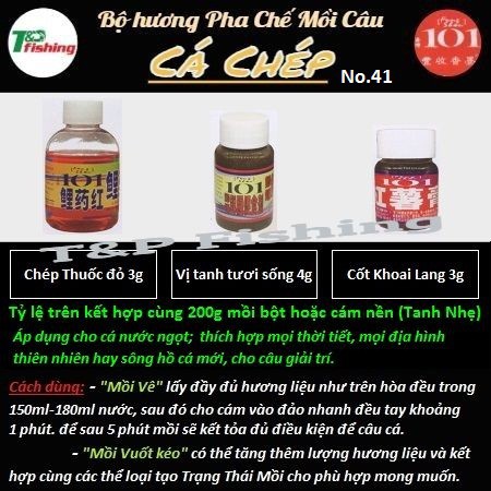 Bộ hương pha chế mồi câu cá Chép 101 Đài Loan
