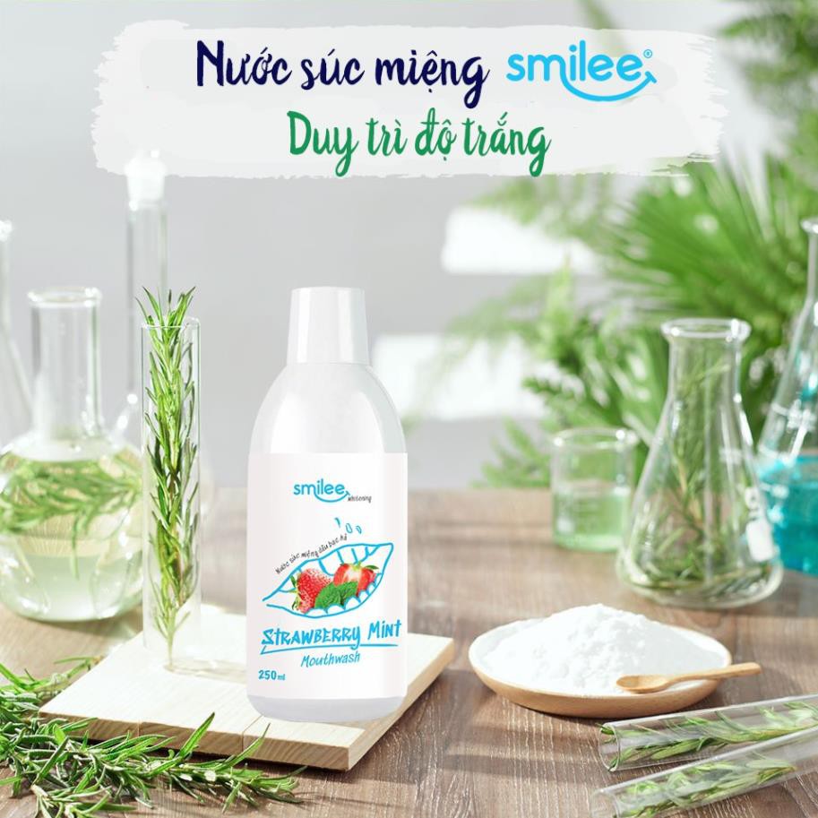 [Nowship 0đ + Quà  + ⚡50%] Nước Súc Miệng Smilee hương trái cây thơm mát, Răng sạch trắng khỏe, hơi thở thơm mát