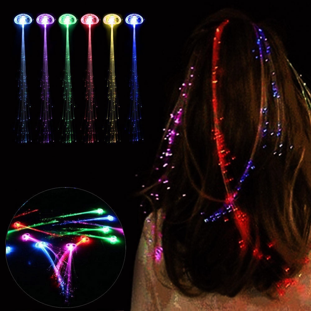 Đèn Led Sợi Quang Nhiều Màu Sắc Kẹp Tóc Trang Trí Tiệc Giáng Sinh