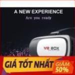 Kính thực tế ảo VR Box phiên bản 2 (Trắng) và tay cầm chơi game tặng 1 giá đỡ điện thoại hình con heo