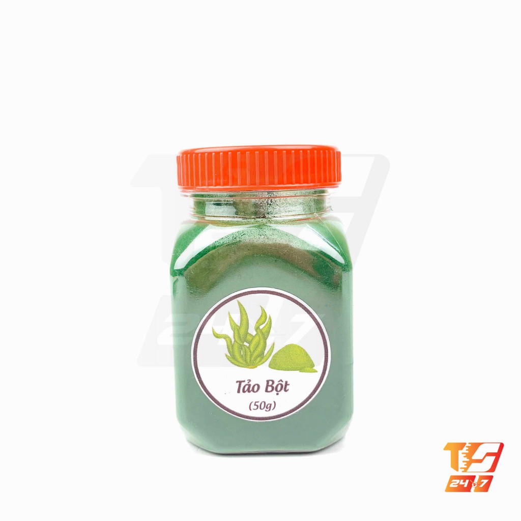 Hũ 50g Thức Ăn Tảo Nuôi Artemia - Tảo Viên, Tảo Bột Xoắn Cho Atermia, Cá, Tép Cảnh