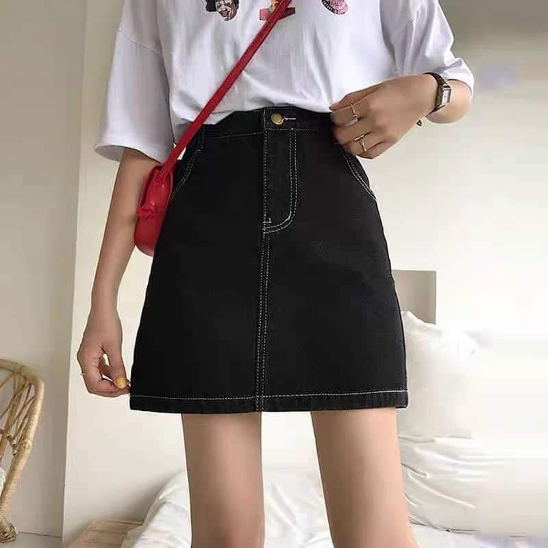 Chân váy chỉ nổi hai lớp kèm quần KA12