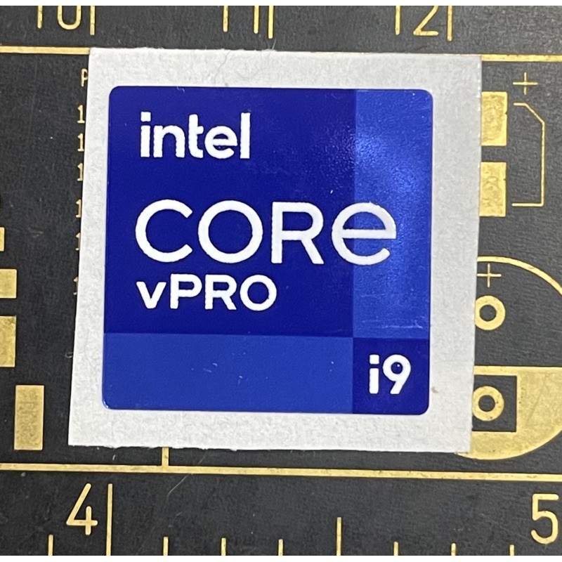 Miếng Dán Logo Intel Core I9 Vpro 11th Gen Ori