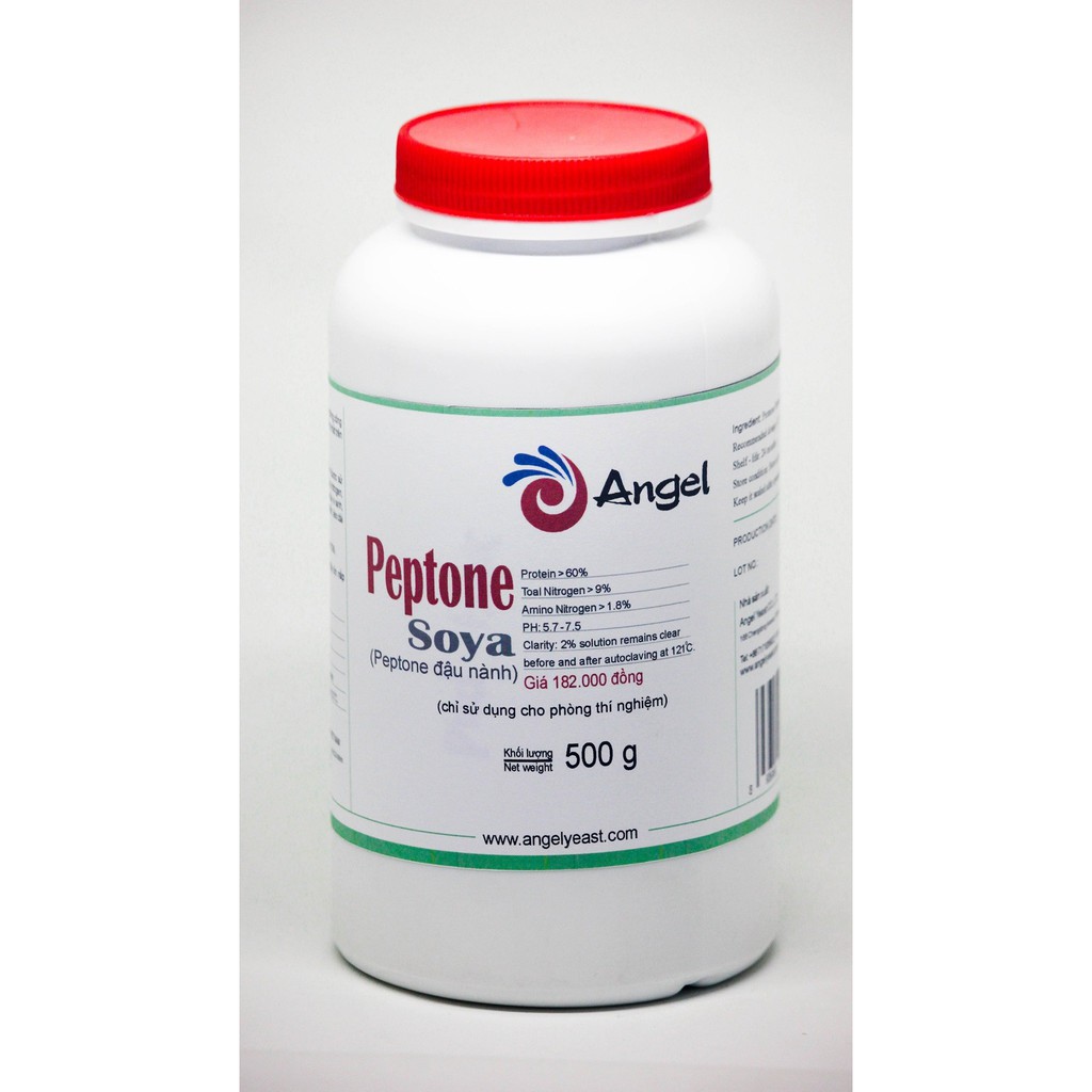 Peptone Soya Angel lọ 500g ( Peptone đậu nành ) Pepton đậu nành Soy peptone