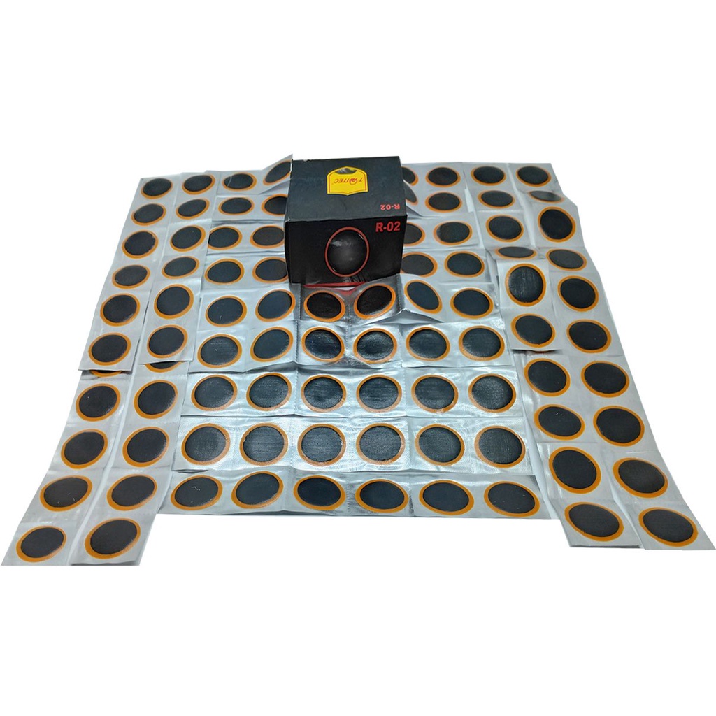 100 Miếng vá Săm, Vá Lốp, Vá Vỏ,Vá ruột, Vá đa năng - Kích thước 32mm dành cho Ôtô, Xe Máy-R-02