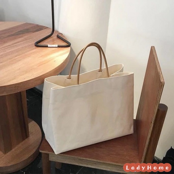 Túi Xách Đeo Vai Vải Canvas Cỡ Lớn Thời Trang 2020 Cho Nữ