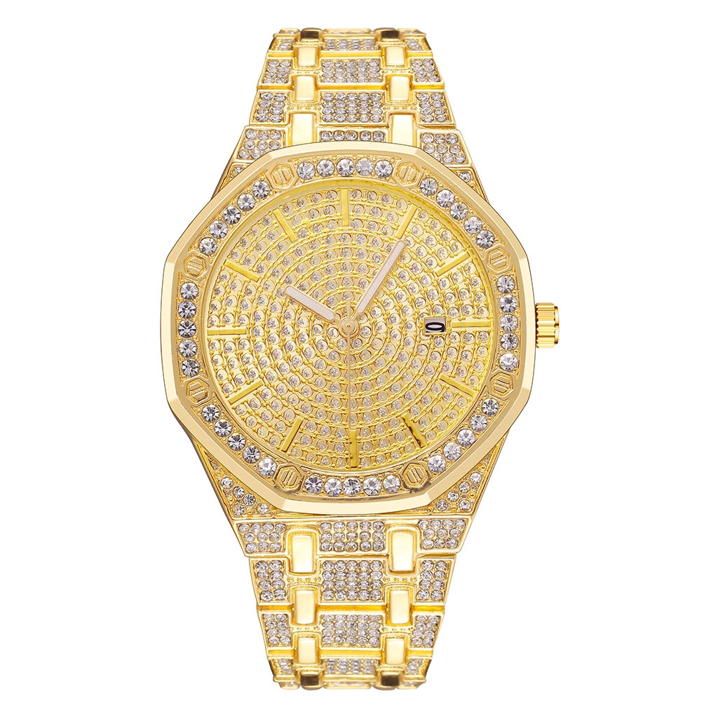 Đồng Hồ Quartz Nữ Dây Thép Không Gỉ Mạ Vàng Hồng Đính Đá Sang Trọng | BigBuy360 - bigbuy360.vn