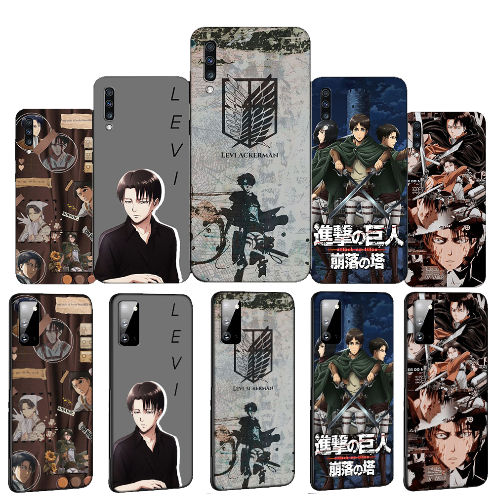 Ốp Điện Thoại Silicon Mềm Hình Levi Ackermann Attack On Titan Cho Samsung Galaxy J2 / 4 / 5 / 6 + J7 J8 Prime Core Pro J4 + J6 + J730 2018 ni87