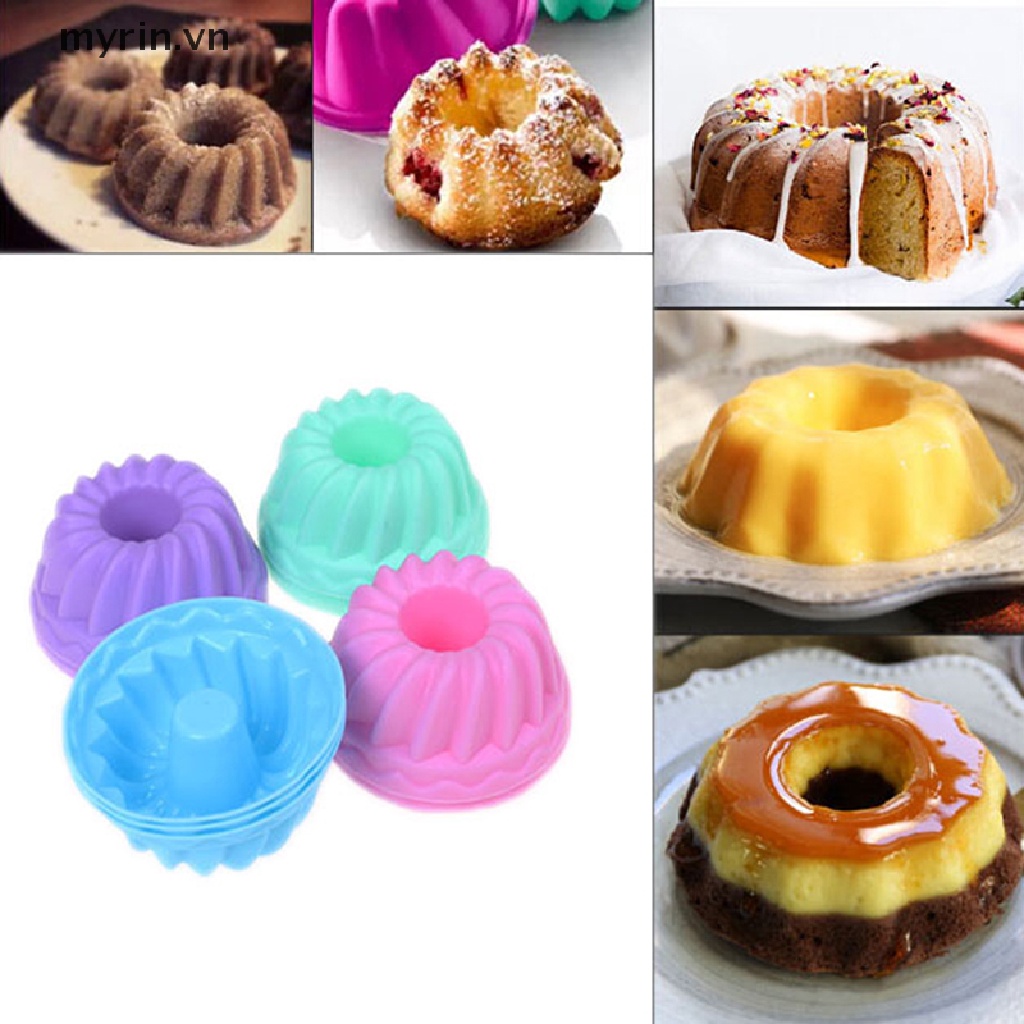 Set 12 Khuôn Silicon Làm Bánh Donut Tiện Dụng