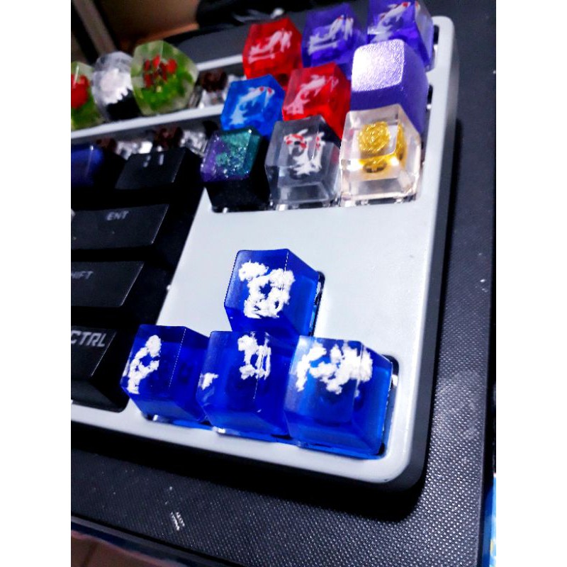 Keycap hiệu ứng mây trắng biển xanh trang trí bàn phí | BigBuy360 - bigbuy360.vn