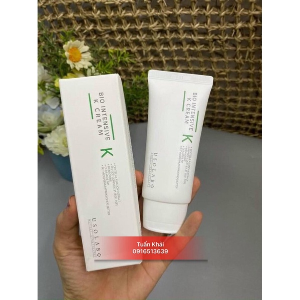 Kem Dưỡng Vitamin K Dịu Da Tức Thì USOLAB Bio Intensive K Cream 50ml - Hàn Quốc