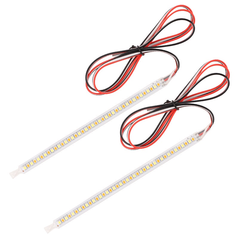 Set 2 Dải Đèn led Báo Tín Hiệu Xi Nhan Ánh Sáng Hổ Phách Gắn Gương Chiếu Hậu Xe Hơi