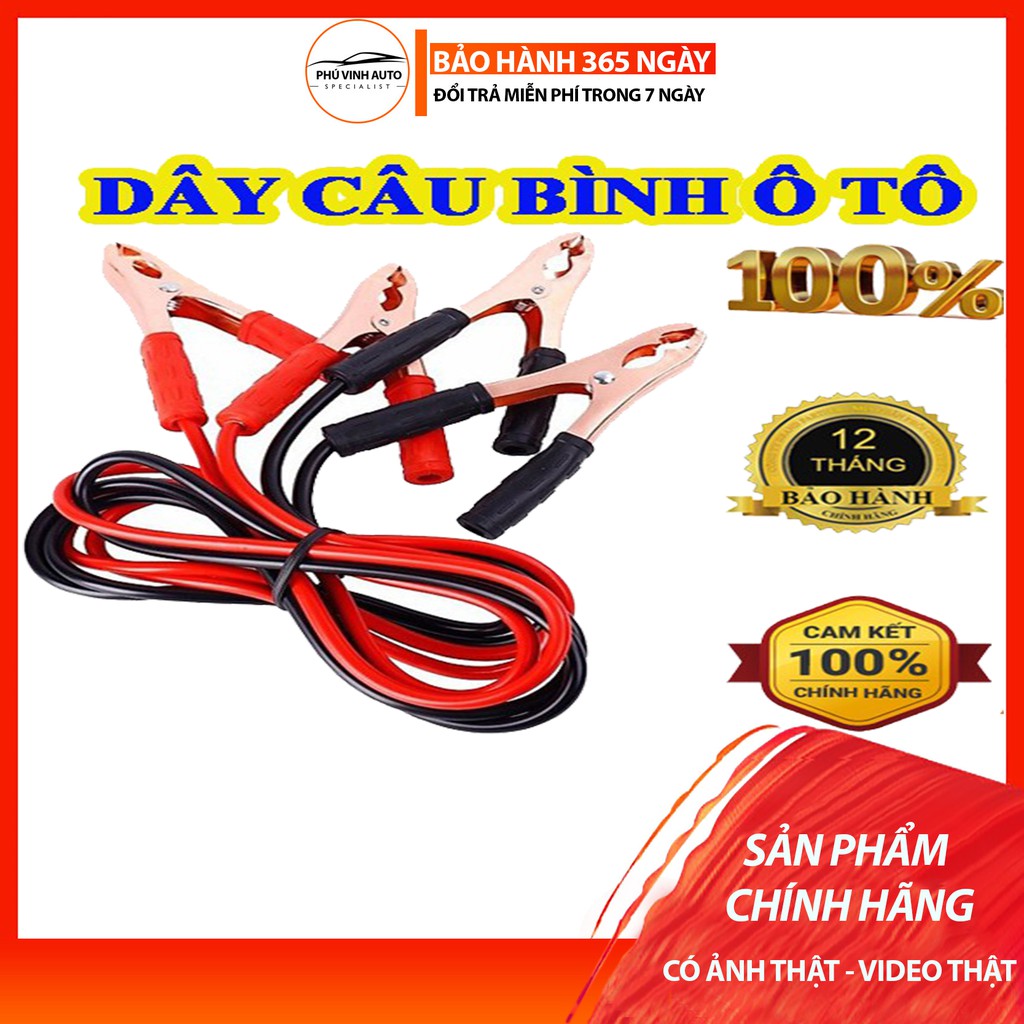 Bộ dây câu bình ắc qui 2000A ,lõi dây đồng lớn dẫn điện cực tốt