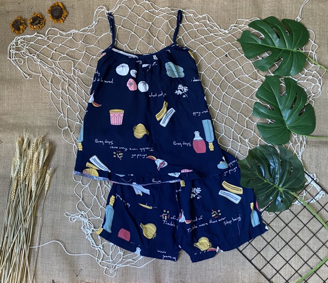 [SIZE 2] Bộ đồ tole/Đồ lanh dây quần đùi siêu đẹp