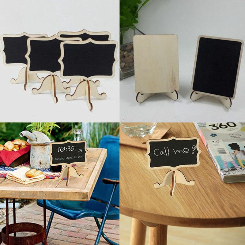 Bảng Đen Mini Bằng Gỗ Có Chân Đứng Dùng Cho Trang Trí Tiệc Cưới