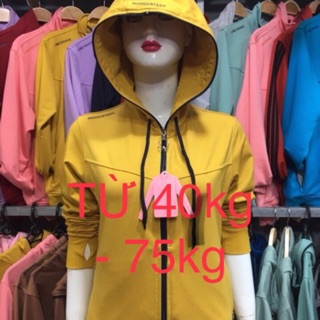 Áo khoác chống nắng BIGSIZE LIME10 , 6 túi kéo mới nhất. Từ 40kg đến 75kg