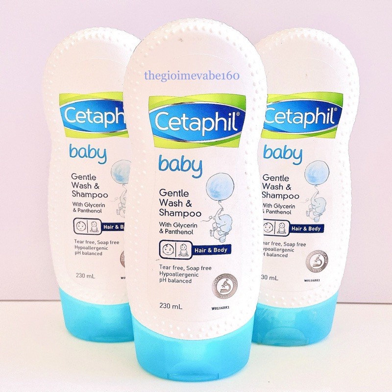 Sữa tắm gội Cetaphil Baby 230ml Đức - Sữa tắm gội cho bé từ sơ sinh