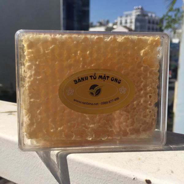 Mật ong bánh tổ rừng tươi nguyên sáp & keo ong nguyên chất 250gr sản xuất theo tiêu chuẩn CHÂU ÂU