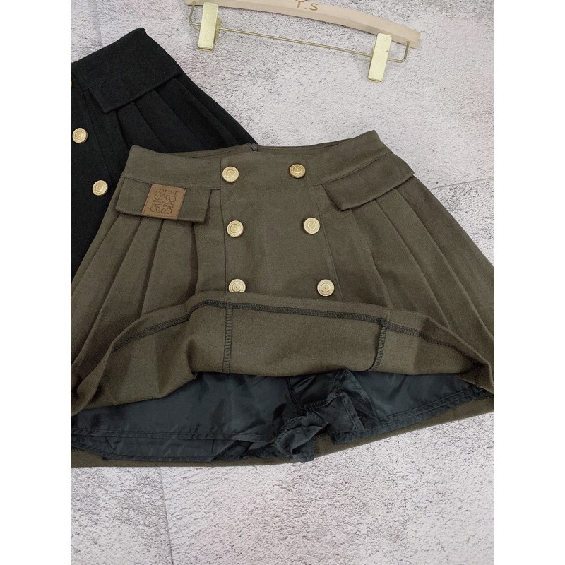 CHÂN VÁY XÒE NỮ DẠ XẾP LY 6 CÚC QUẢNG CHÂU CAO CẤP CỰC HOT CV856 | BigBuy360 - bigbuy360.vn