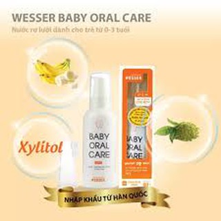 Nước rơ lưỡi wesser 80g cho bé