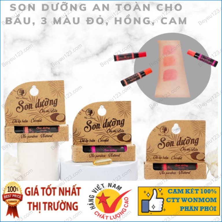 Son dưỡng môi Wonmom an toàn cho Mẹ bầu và sau sinh 5gr - Việt Nam