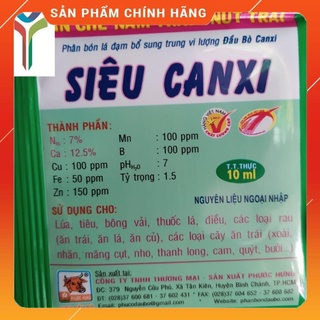 Siêu canxi phân bón lá canxi chống thối trái, nứt trái