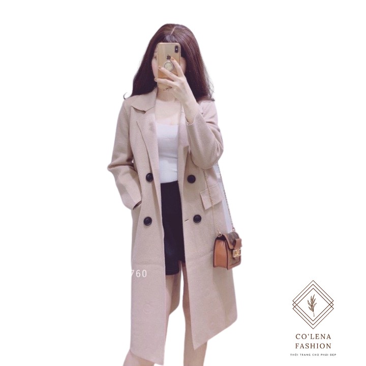 Áo Khoác Dạ Blazer Nữ Dáng Dài, Áo Dạ Ép Măng Tô Hàng Đẹp 2 Màu Lựa Chọn CD138