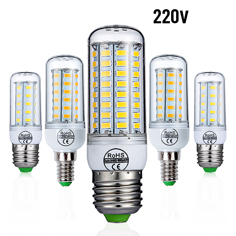 Bóng Đèn Led E27 E14 Smd5730 220v 24 36 48 56 69 72 Tiết Kiệm Năng Lượng