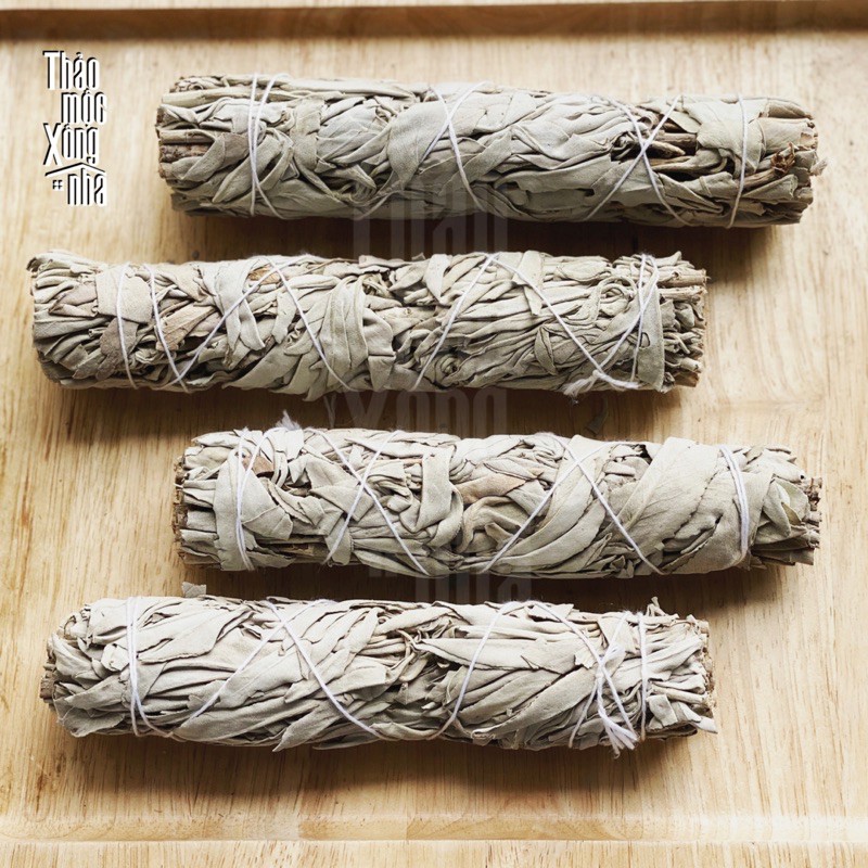 Xô Thơm Trắng White Sage Thanh Tẩy + Làm mới năng lượng  - THẢO MỘC XÔNG NHÀ