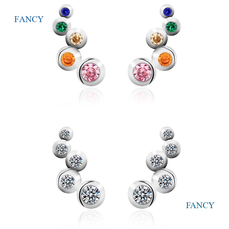 Khuyên Tai Mạ Bạc Hình Đám Mây Dễ Thương Cho Nữ