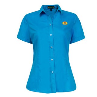 Áo sơ mi công đoàn cộc tay nữ