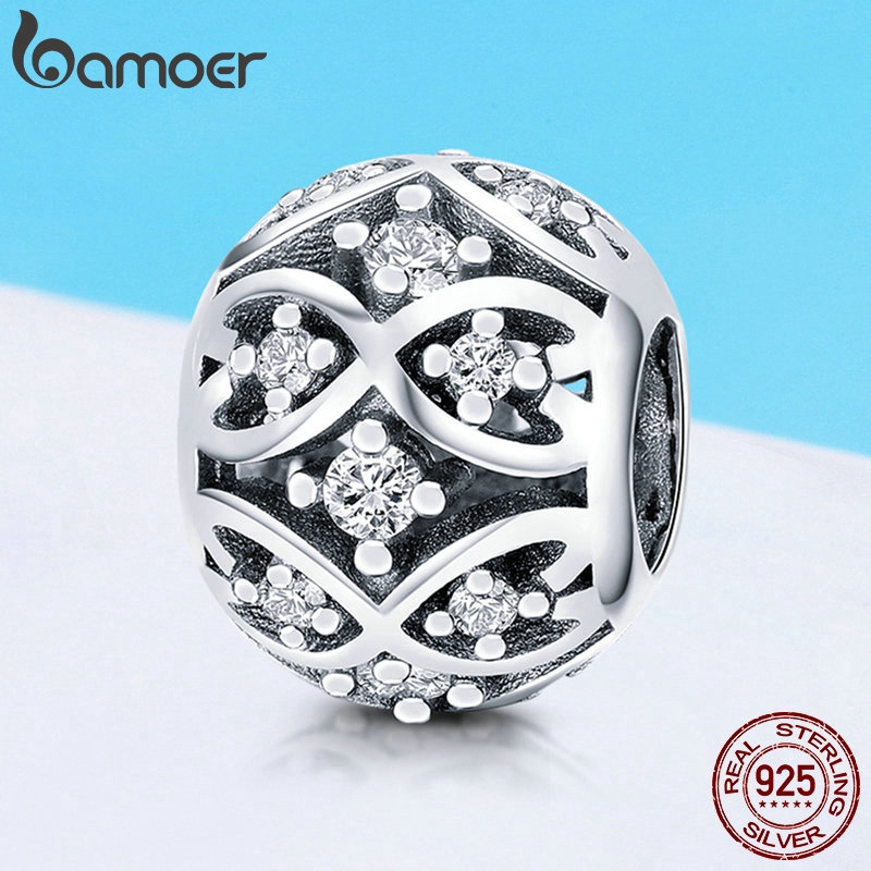 Charm vòng tay Bamoer SCC732 bằng bạc 925 sterling DIY thanh lịch