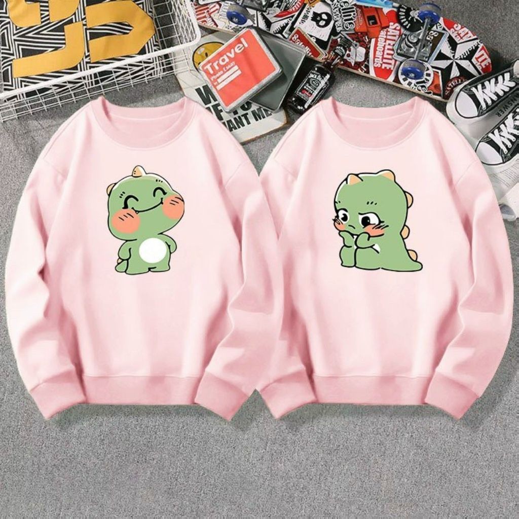 COMBO 2 ÁO SWEATER NỈ UNISEX CẶP ĐÔI IN PET SIÊU ĐẸP ÁO KHOÁC LOCAL BRAND