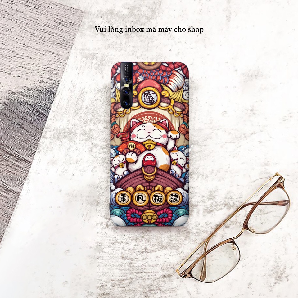 Miếng Dán Skin Điện Thoại In Hình Mèo Thần Tài 2 Cho Ip 6/ 7/ 8/ X/ XS/ 11/ 11 Pro Max Và Các Dòng Máy Android