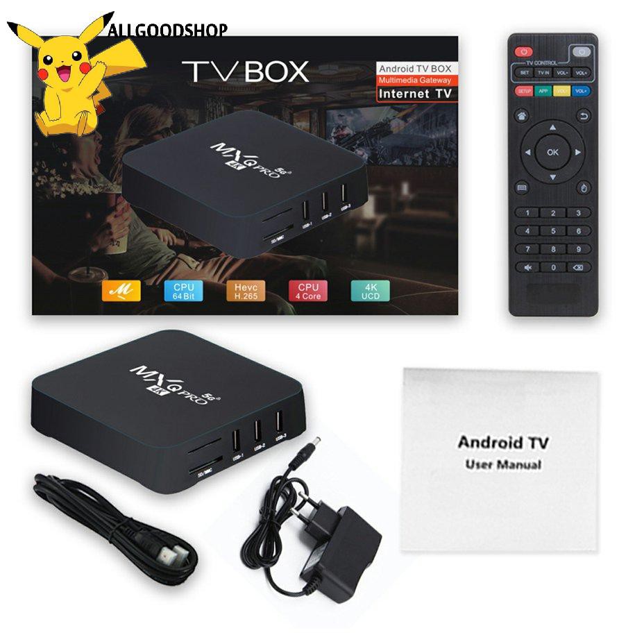 Đầu Tv Box Android 7.1 Mxq Pro 4k 4 + 64gb Rk3229 Lõi Tứ Phiên Bản 5g