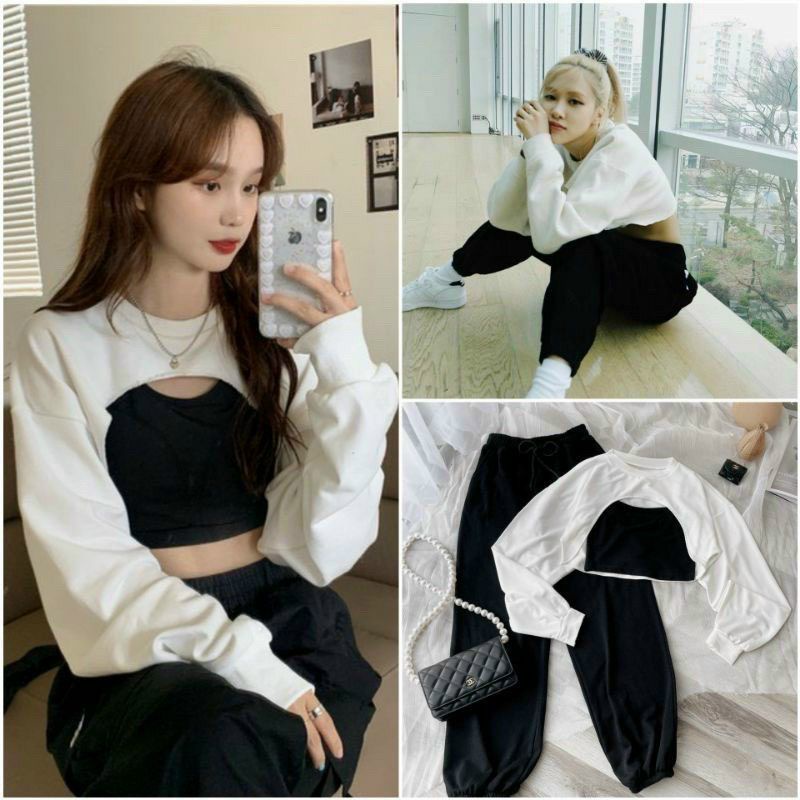 sét bộ 3 sản phẩm áo cặp &amp; quần dài thể thao(A15)