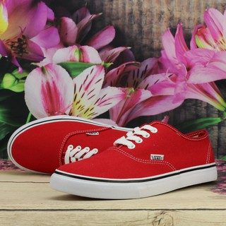 Giày Van Classic Vải canvas Nữ Màu Đỏ Tươi