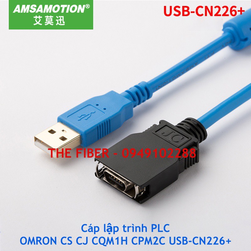 Cáp lập trình PLC OMRON CS CJ CQM1H CPM2C USB-CN226+