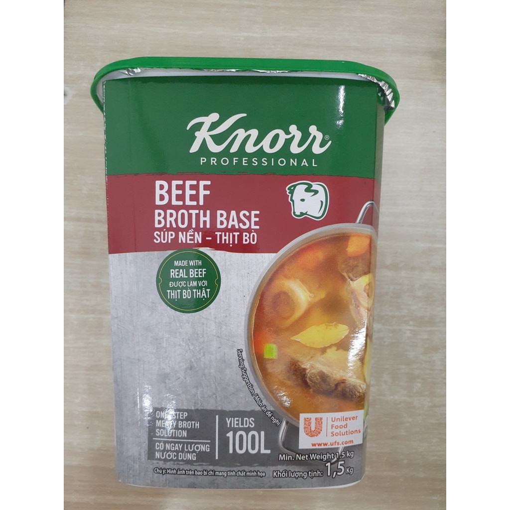 Súp nền thịt bò Knorr 1.5kg