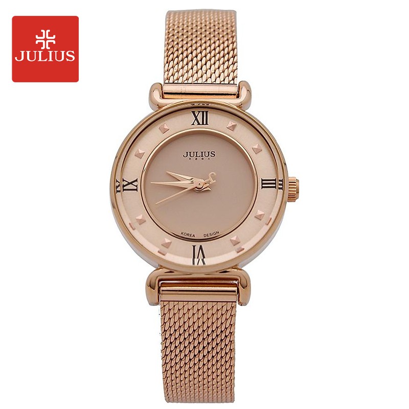 Đồng hồ nữ JULIUS JA-728 dây thép | Julius Official