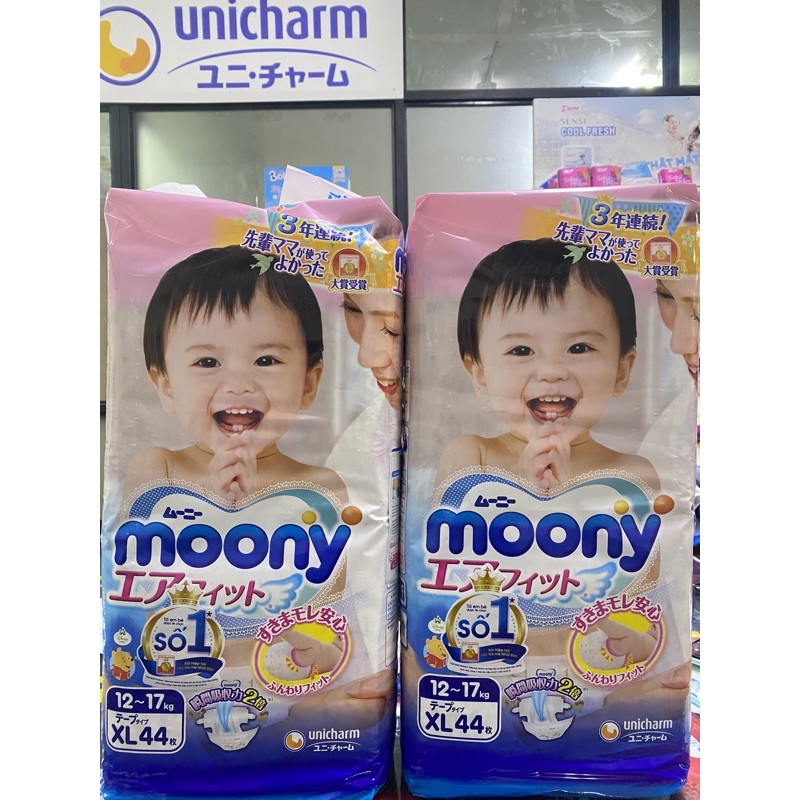 Tả Dán Moony Cao Cấp Dành Cho Bé Xl44 miếng+ Hàng Chính Hãng + Mevabeheocon123