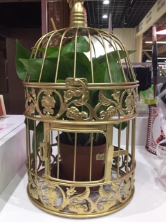 Lồng chim để hoa trang trí