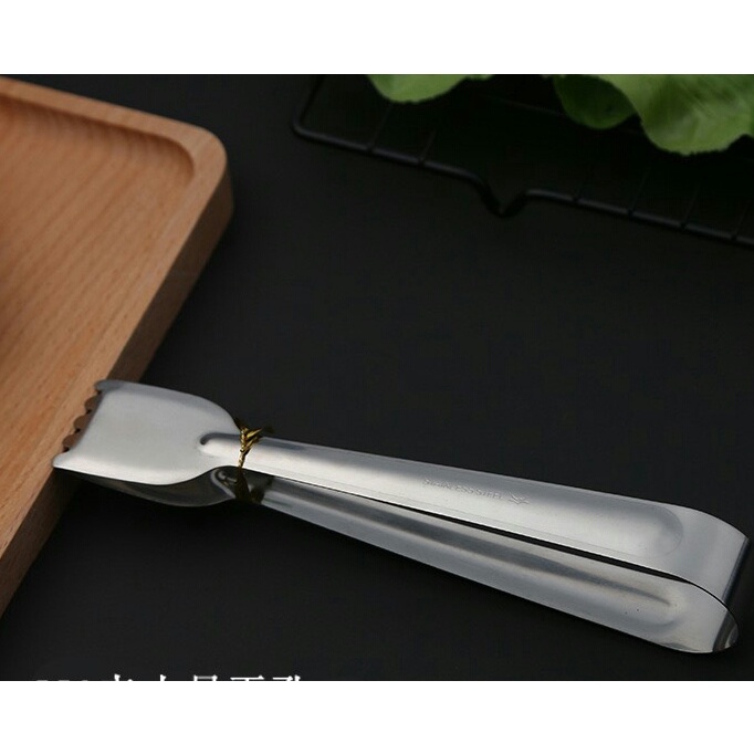 Kẹp gắp đá đồ nướng salad Inox cao cấp bền đẹp