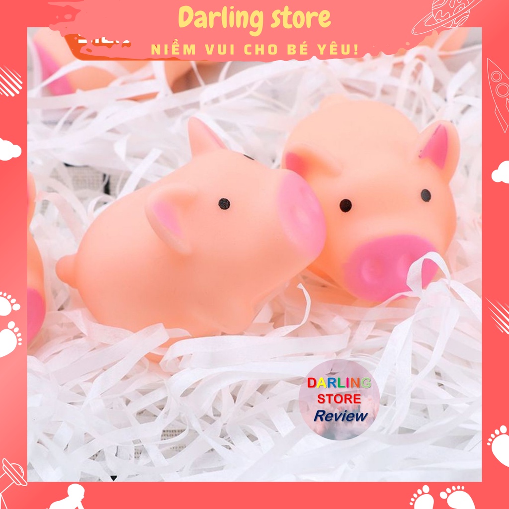 Heo con smile đồ chơi squishy bóp kêu chíp chíp giảm stress Darling Store